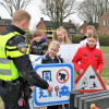 Kinderen uit Sleen ontwerpen verkeersborden