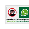 Gemeente stelt WhatsApp borden beschikbaar