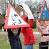 Verkeersbord bij speeltuin ontvreemd