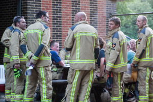 In gesprek met de brandweer op 3 september