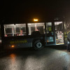 Bus gestrand op versperde N376