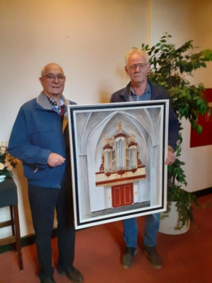 Schilderij van Vollebregt orgel Streekeigen