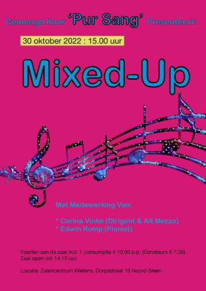 Mixed Up door Pur Sang op 30 oktober