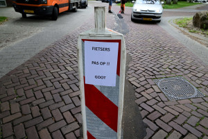 Werkzaamheden in centrum Sleen  