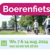 Boerenfietstocht op 7 en 14 augustus