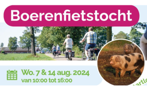 Boerenfietstocht op 7 en 14 augustus