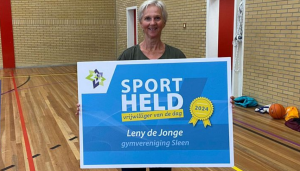 Eerste sportheld in het zonnetje gezet