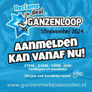 Ganzenloop start 10 november ook in Sleen