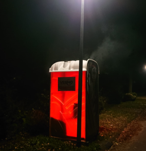 Dixi toilet in brand gestoken in Sleen