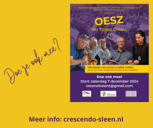 Doe ook mee met OESZ Nei Talent Orkest