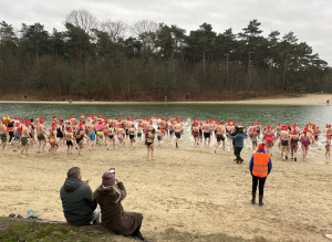 Het nieuwe jaar induiken in de Kibbelkoele